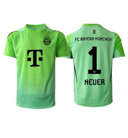 Bayern Munich Manuel Neuer #1 Brankářské Domácí Dres 2025-26 Krátký Rukáv Bayern Munich Manuel Neuer #1 Brankářské Domácí Dres 2025-26 Krátký Rukáv